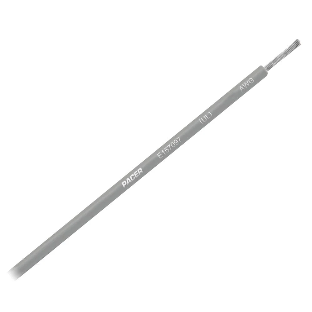 Pacer Grey 10 AWG Primary Wire - 25' – Marine Electrical Replacement Part