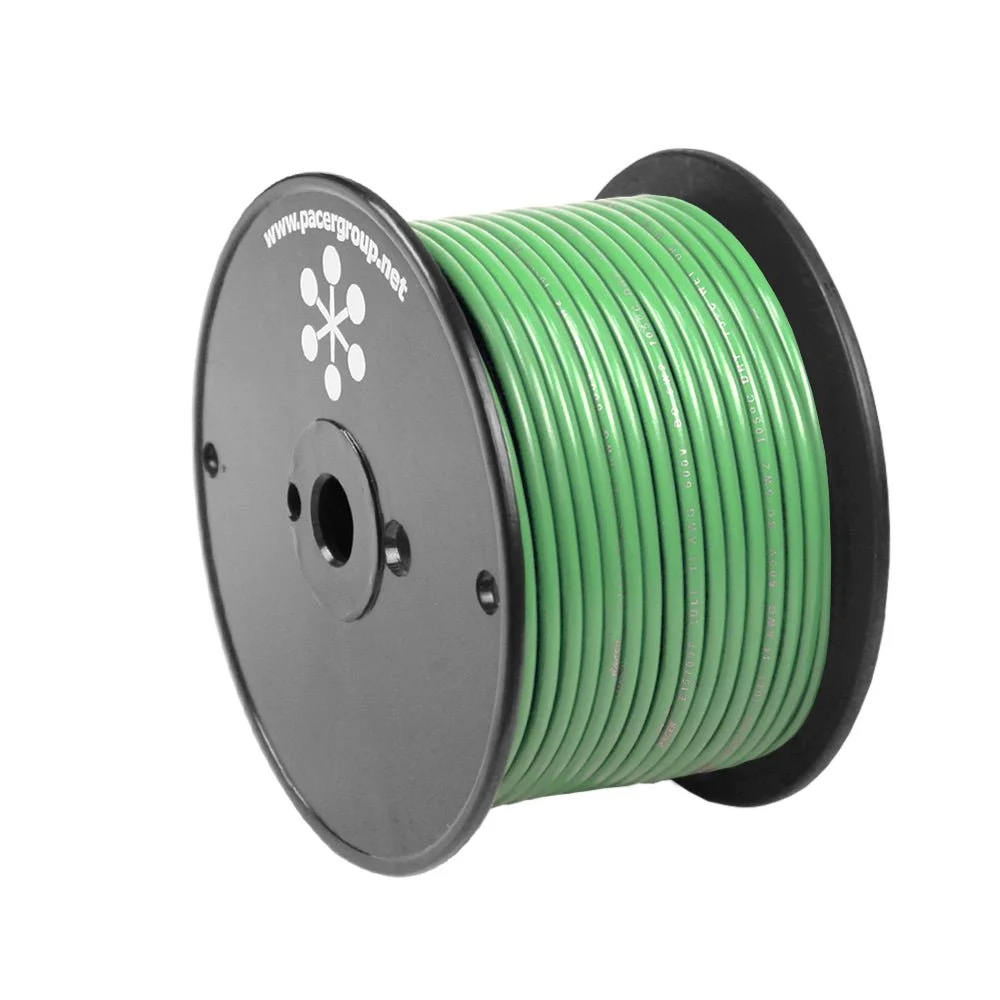 Pacer Light Green 16 AWG Primary Wire - 100' – Marine Electrical Replacement Part