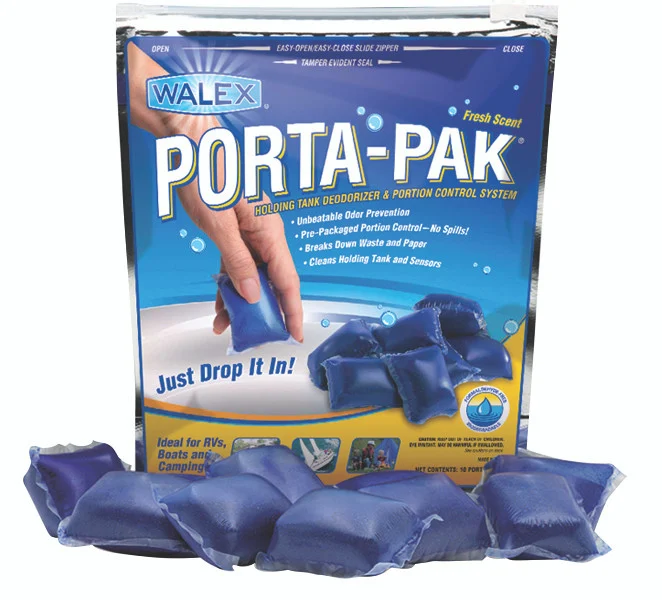 Walex TOI-91799 Porta-Pak Holding Tank Deodorizer - Sunglow, 10 Pack - PPRV10