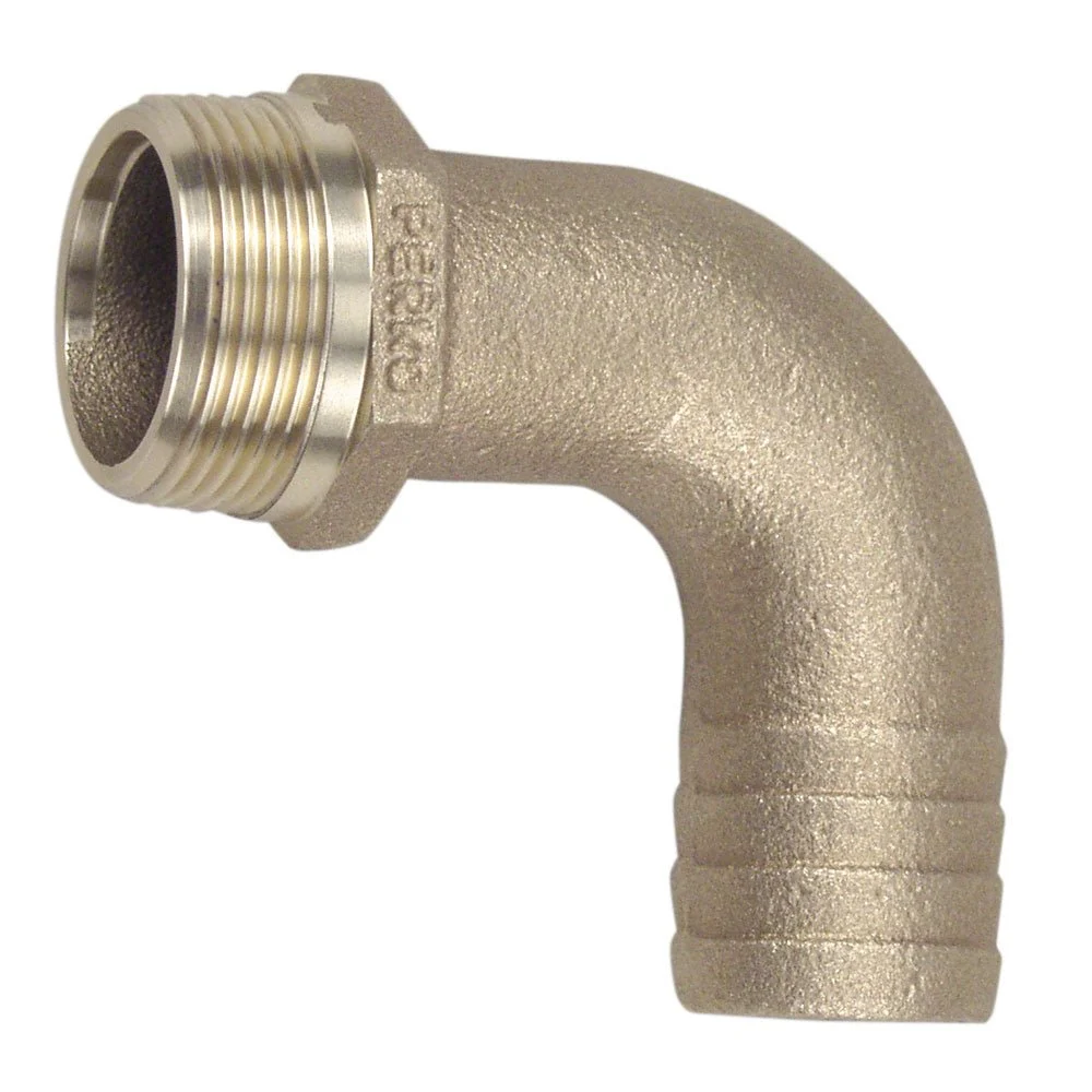 Perko 1" Pipe to Hose Adapter 90 Degree Bronze MADE IN THE USA – Boat Pump & Plumbing Part