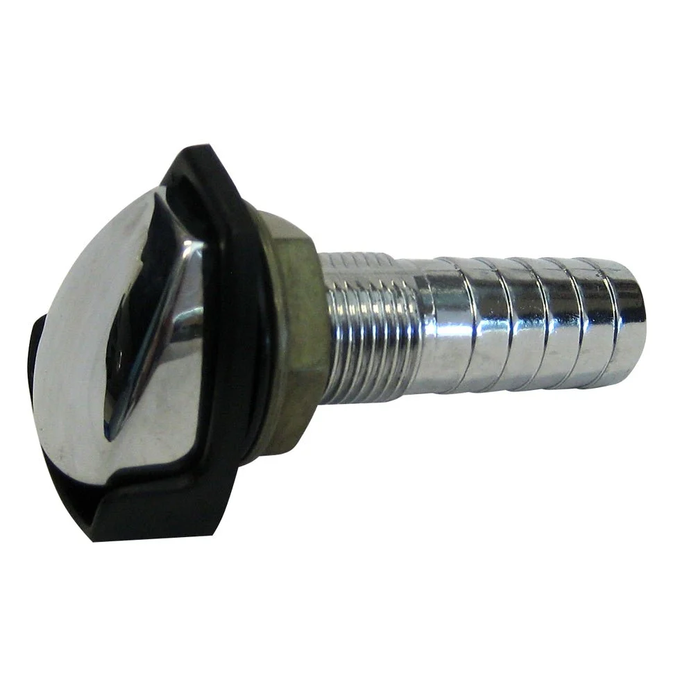Perko Gas Tank Vent w/Splash Guard - Chrome Plated Zinc - ⅝" Hose – Marine Electrical Replacement Part