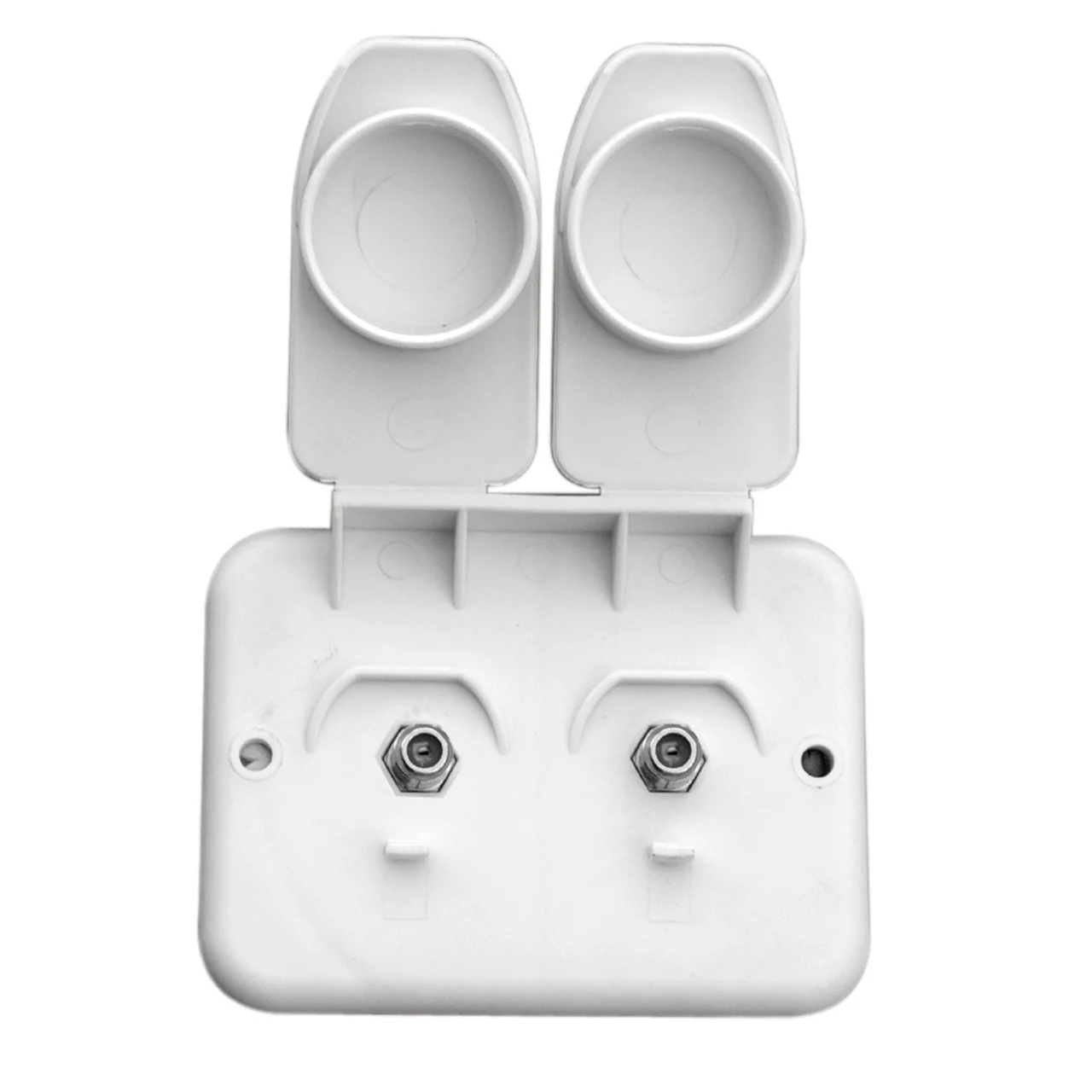 Prime Products 08-6212 Duplex Compact TV Receptacle - White - 1575140