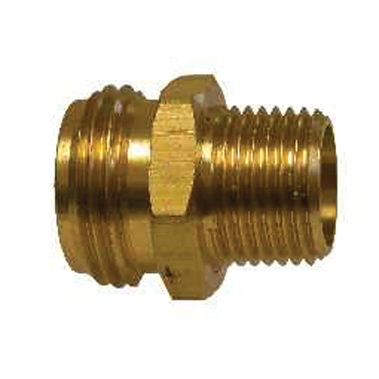 Midland Metal 30-058 Garden Hose Rigid MGH x Male Pipe Adapter No Tap - 3/4 in. x 1/2 in. - 30-058