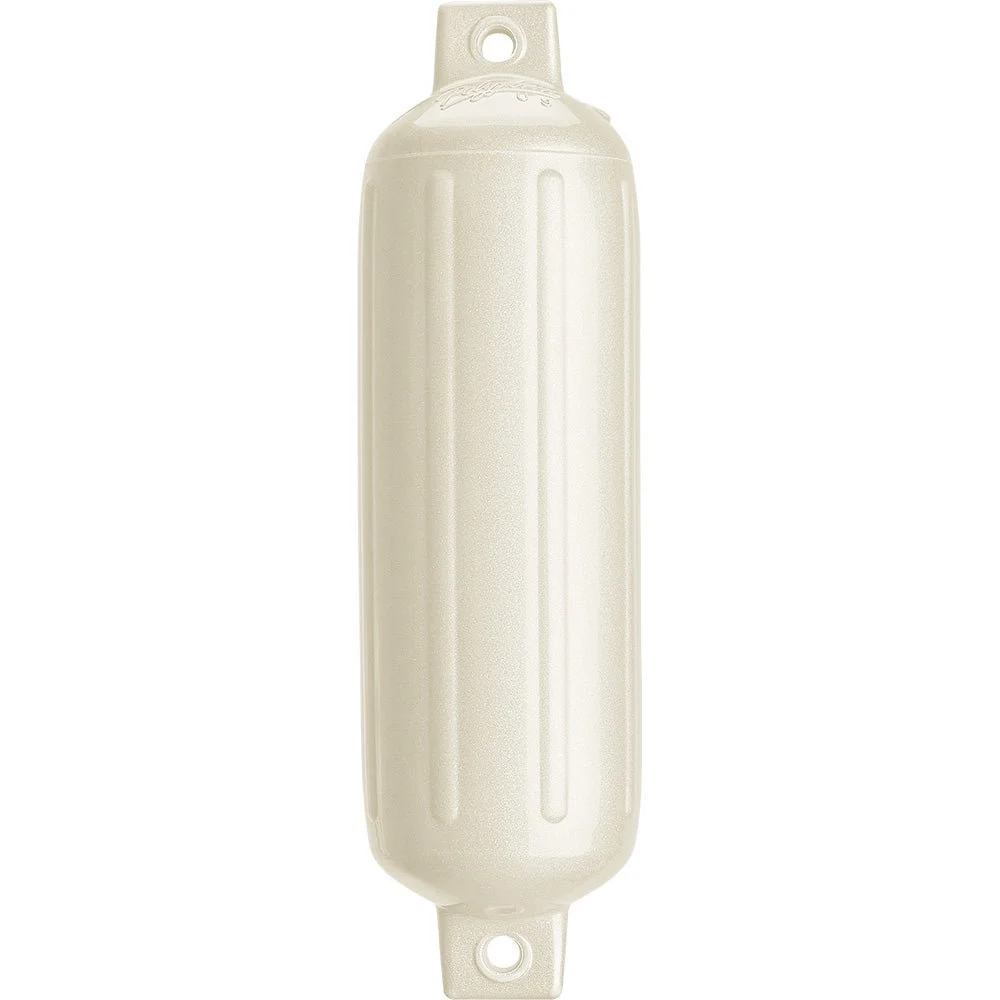 Polyform U.S. Polyform G-4 Twin Eye Fender 6.5" x 22" - Metallic White – Marine Boat Replacement Part