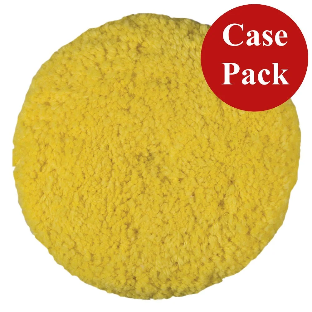 Presta Rotary Blended Wool Buffing Pad - Yellow Medium Cut - *Case of 12* – Marine Boat Replacement Part