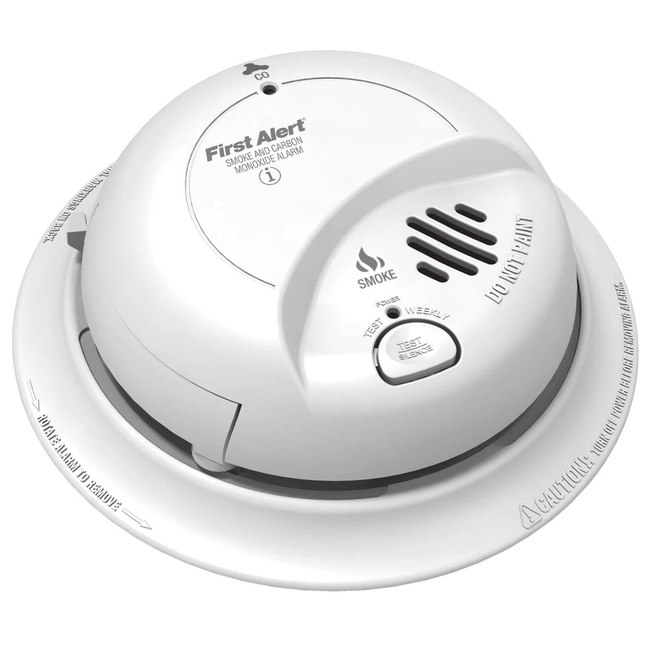 First Alert SC9120B Combination Wire-In Single/Multiple Station Smoke and CO Detector 120V AC - SC9120B
