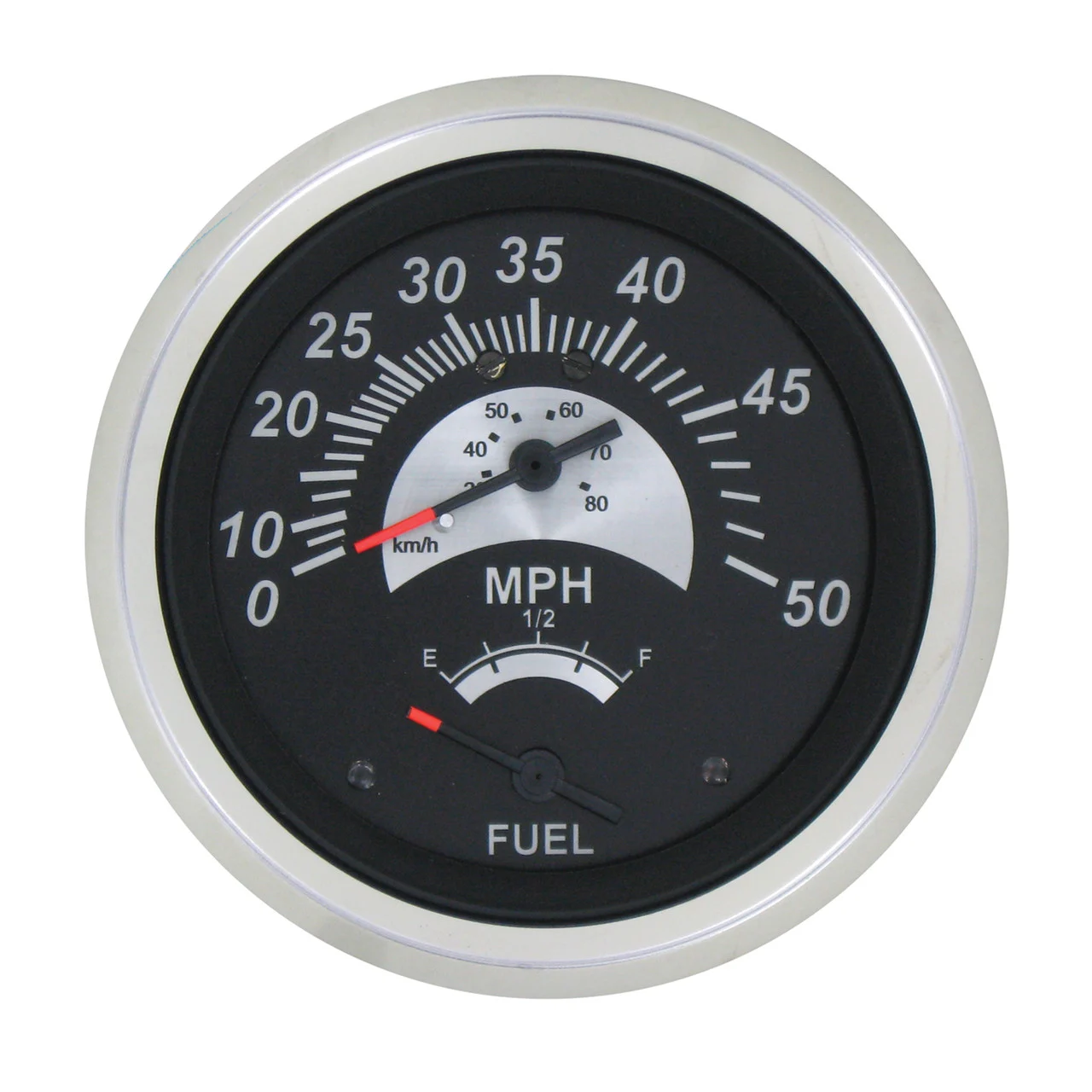 Sierra 69073FP Black Sterling Speedometer/Fuel Multi-Gauge - 69073FP