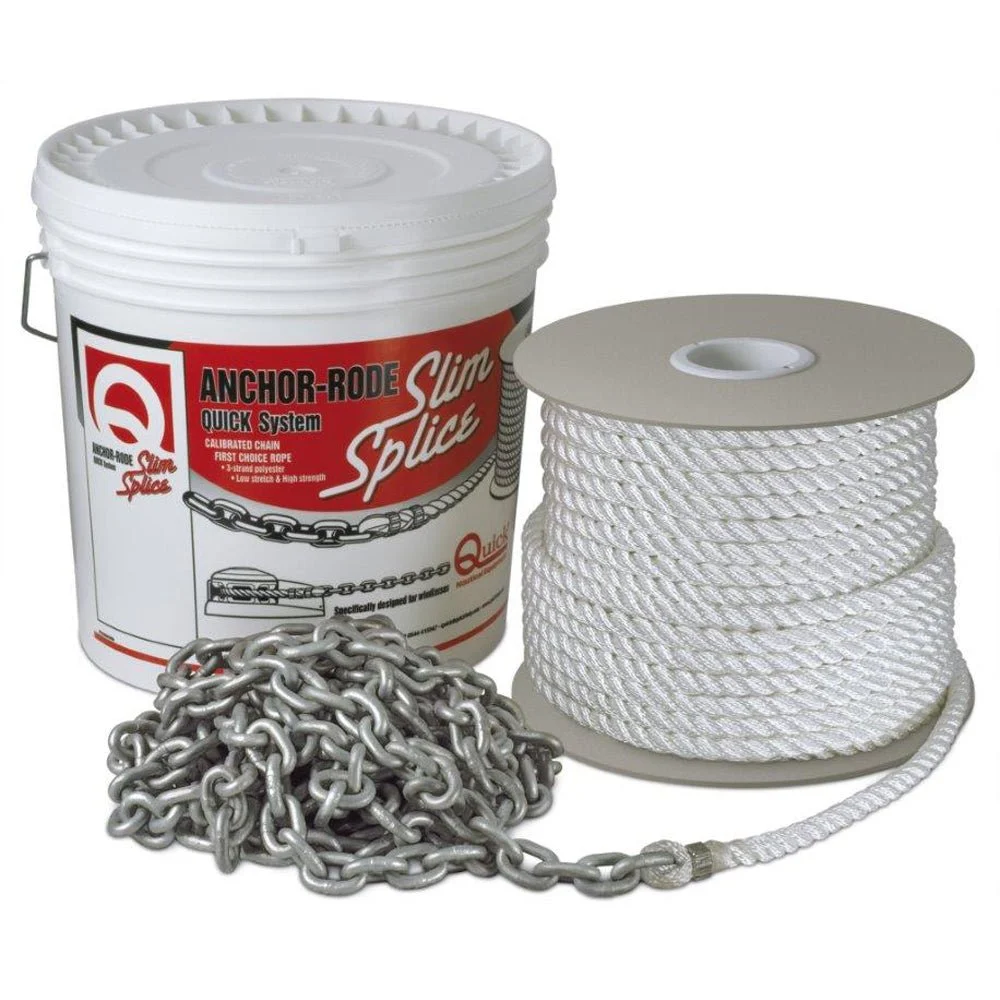 Quick Anchor Rode 20' of 10mm Chain and 200' of ⅝" Rope – Marine Boat Replacement Part