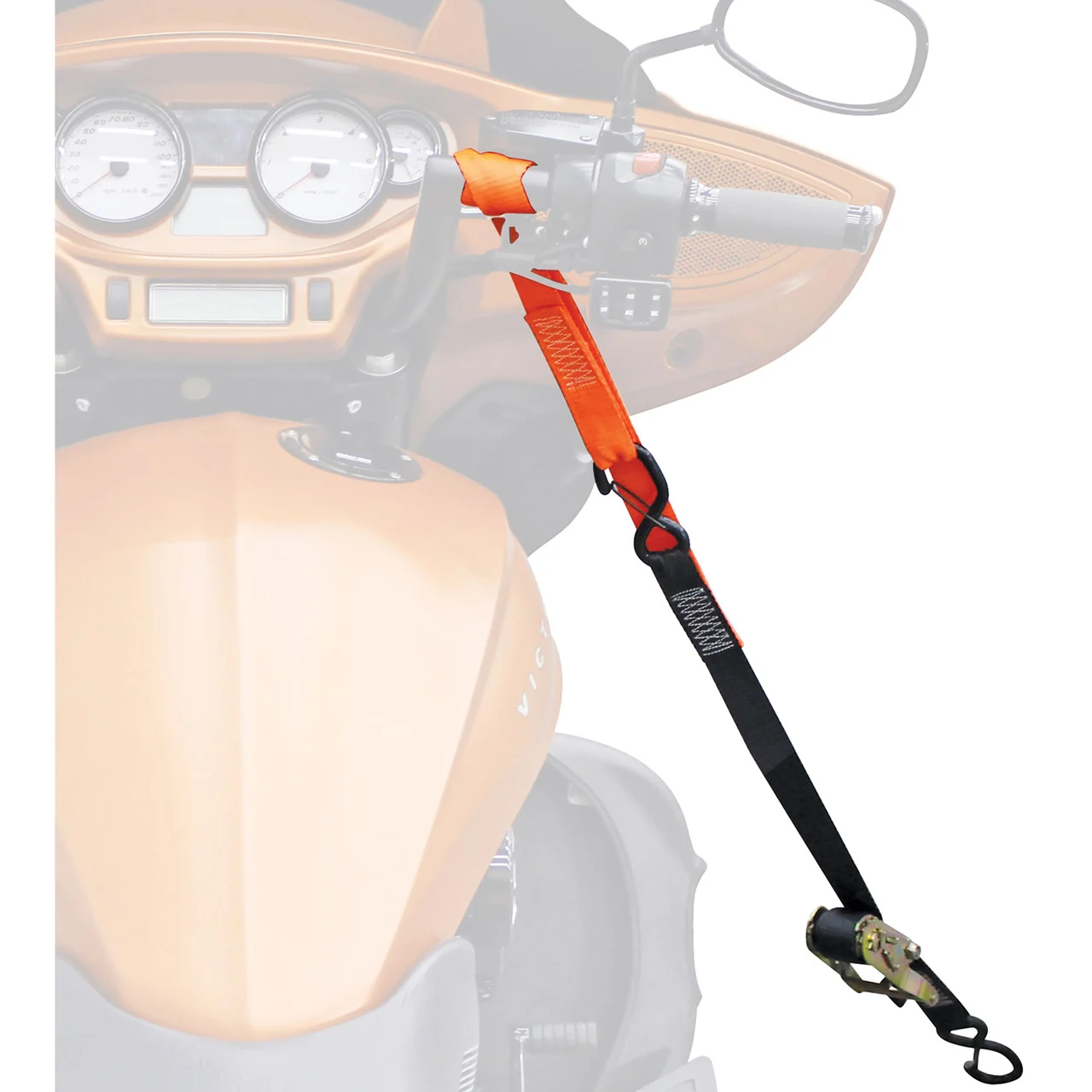 Extreme Max 5900.1145 Utility Ratchet Tie-Down Strap - 1.5", 2000 lbs., Pack of 2 - 5900.1145