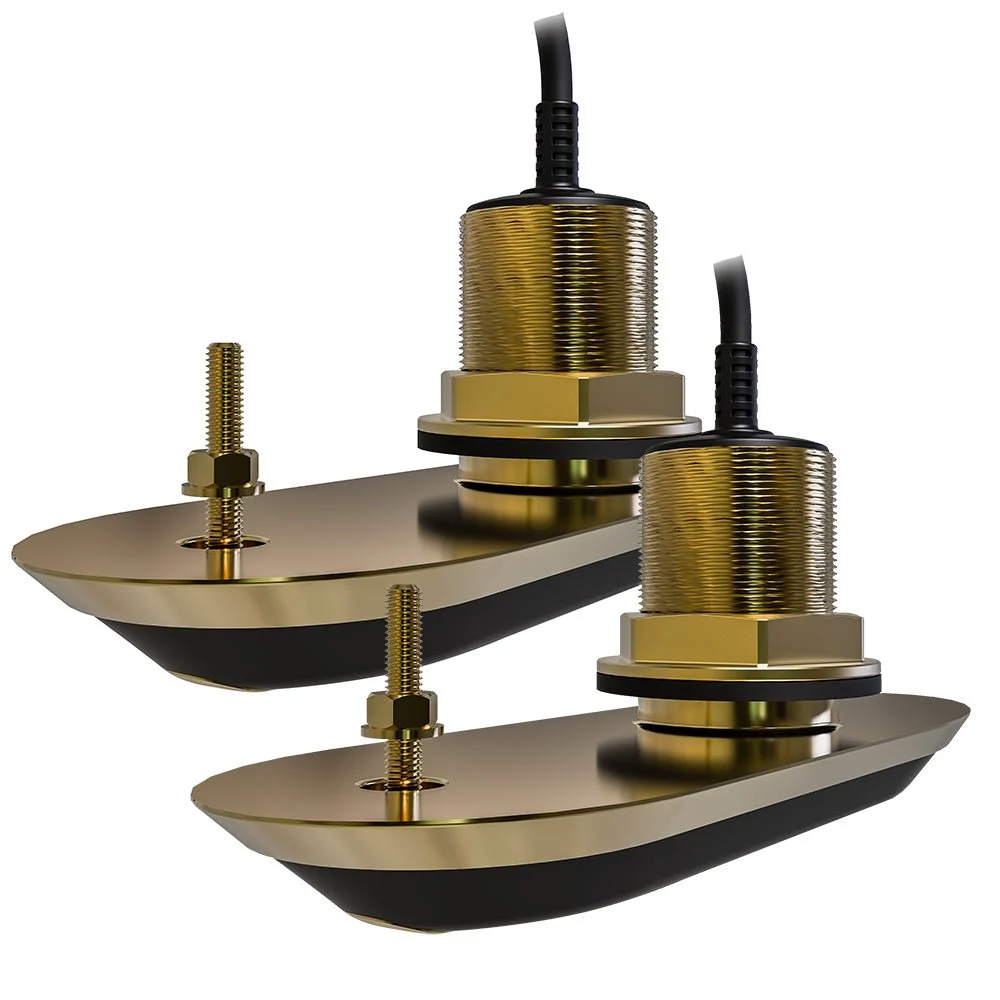 Raymarine Outboard RV-220 RealVision 3D™ Bronze Thru-Hull Transducer Pair Pack - 20° - 8M Cable & Y-Cable