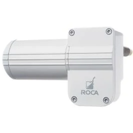 ROCA W12 Wiper Motor, 1.5" Shaft, 5/8" bkhd, White, 12V