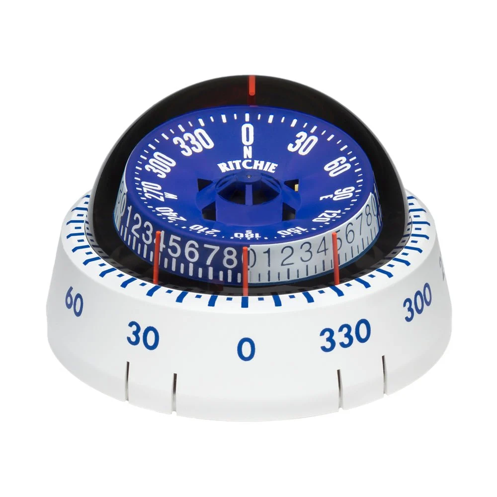 Ritchie XP-98W X-Port Tactician™ Compass - Surface Mount - White – Marine Boat Replacement Part