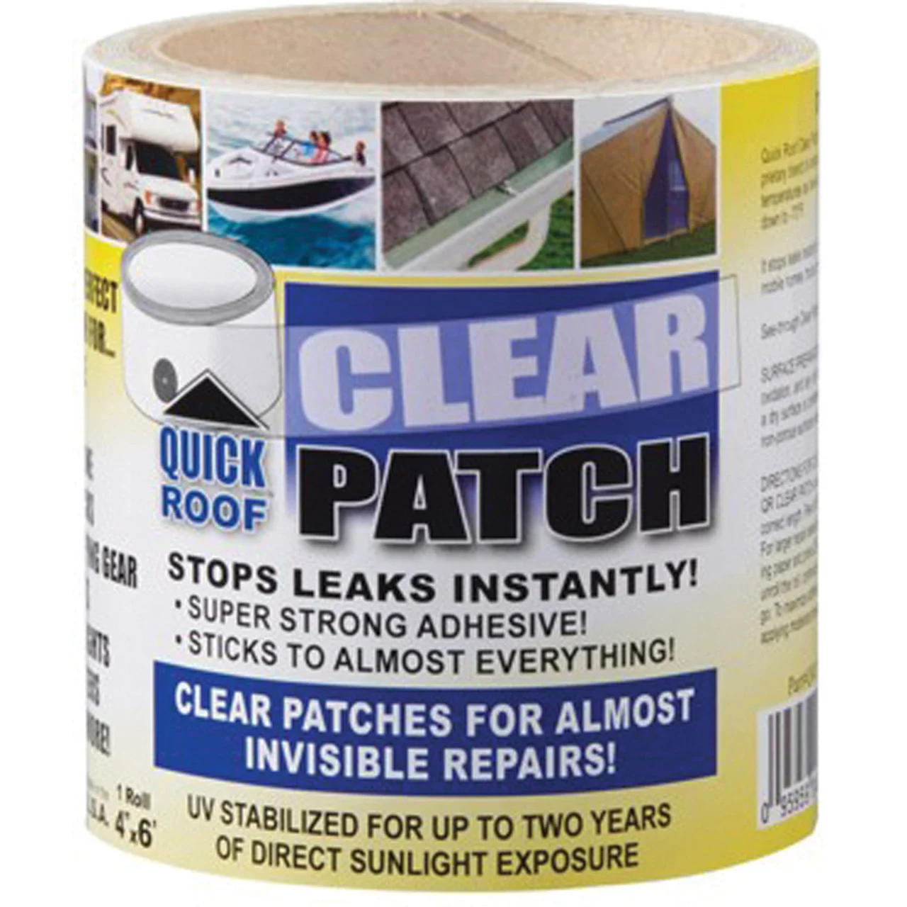 Cofair Products QRCP46 Quick Roof Clear Patch - 4" x 6" - QRCP46
