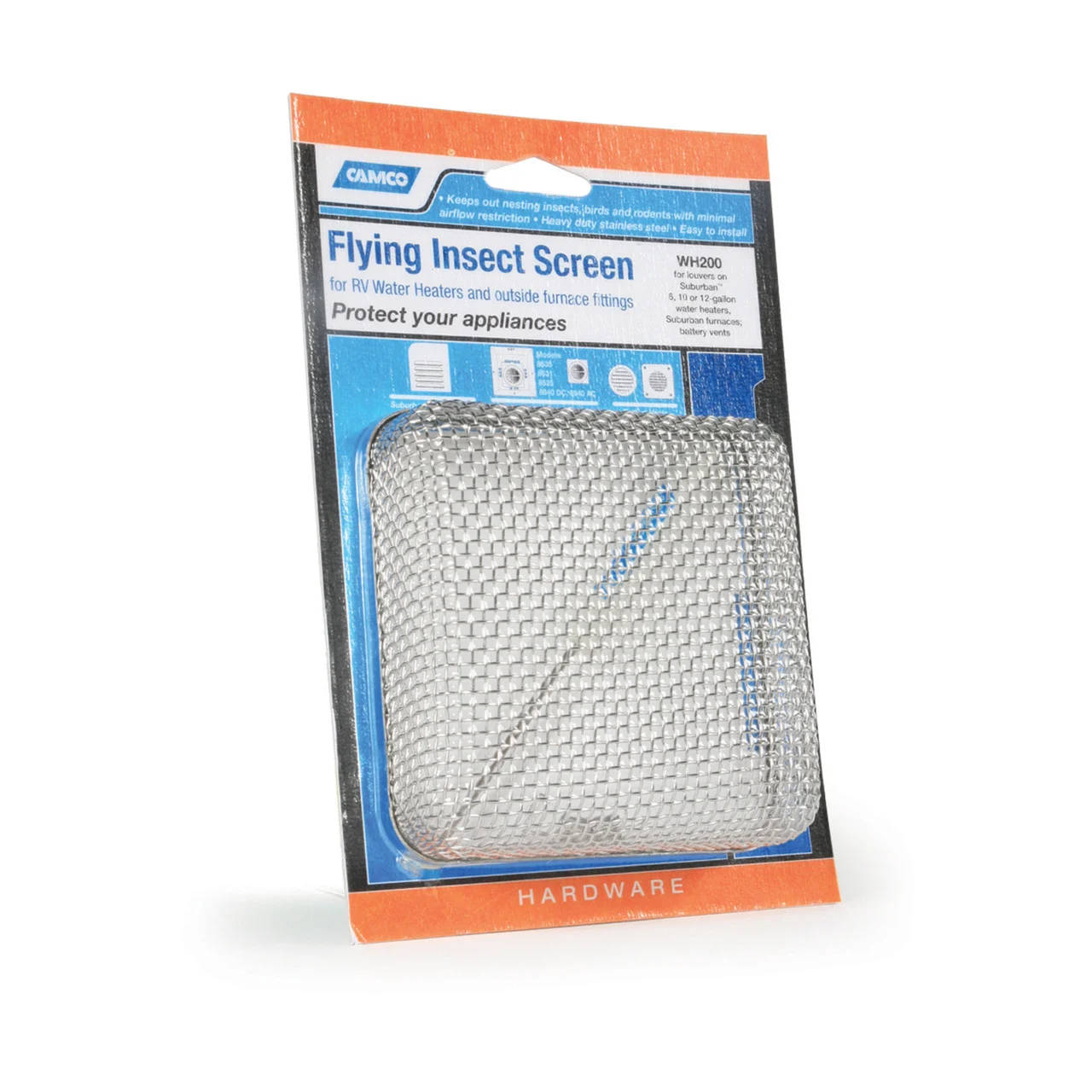 Camco 42150 Insect Screen for RV Water Heaters - WH200: Suburban 6, 10, 12 Gallon ('06 and Newer) - 42150