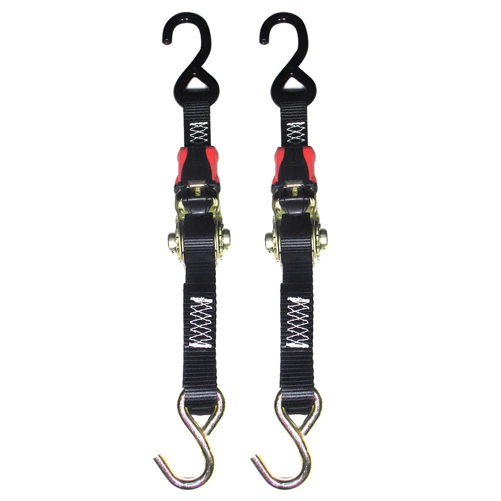 Rod Saver Rubber Ratchet Tie-Down - 1" x 4' - Pair – Marine Boat Replacement Part