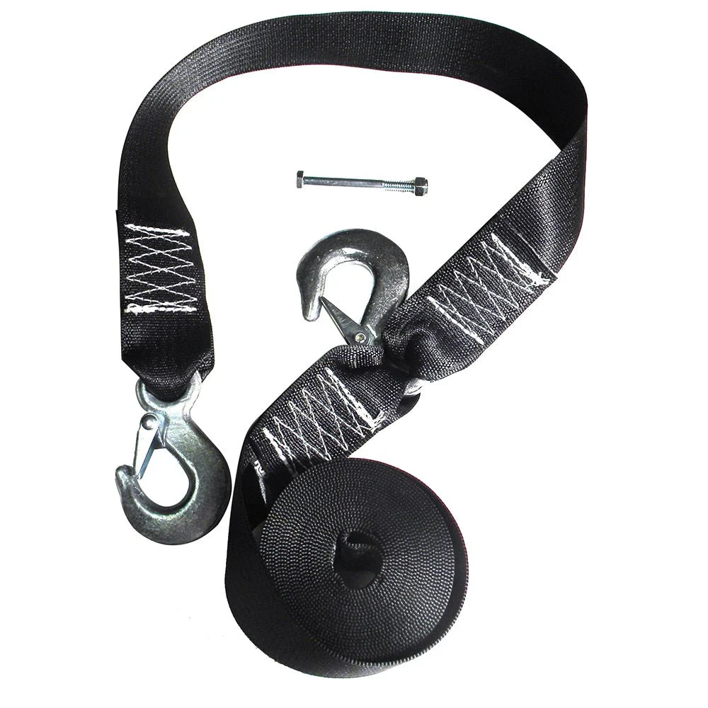 Rod Saver Winch Strap Replacement w/Safety Strap - 16' – Marine Electrical Replacement Part