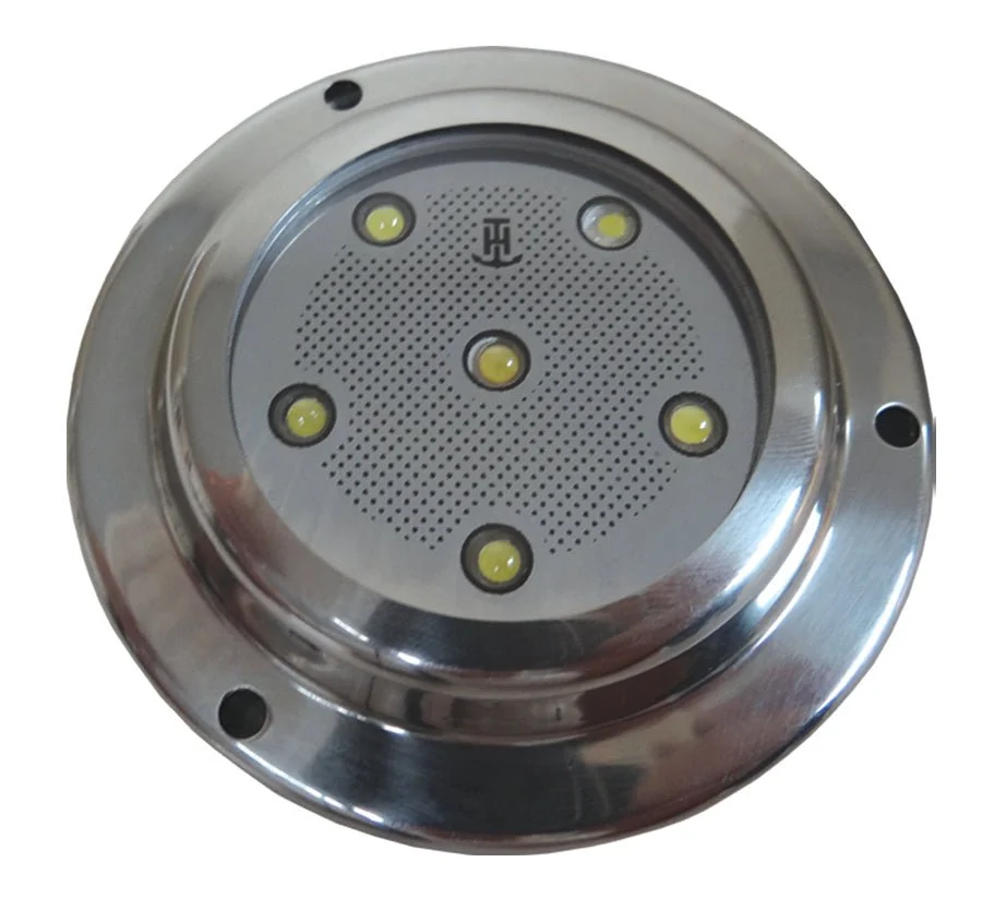 T-H Marine Round U/W Blue LED W/ Ss Bezel