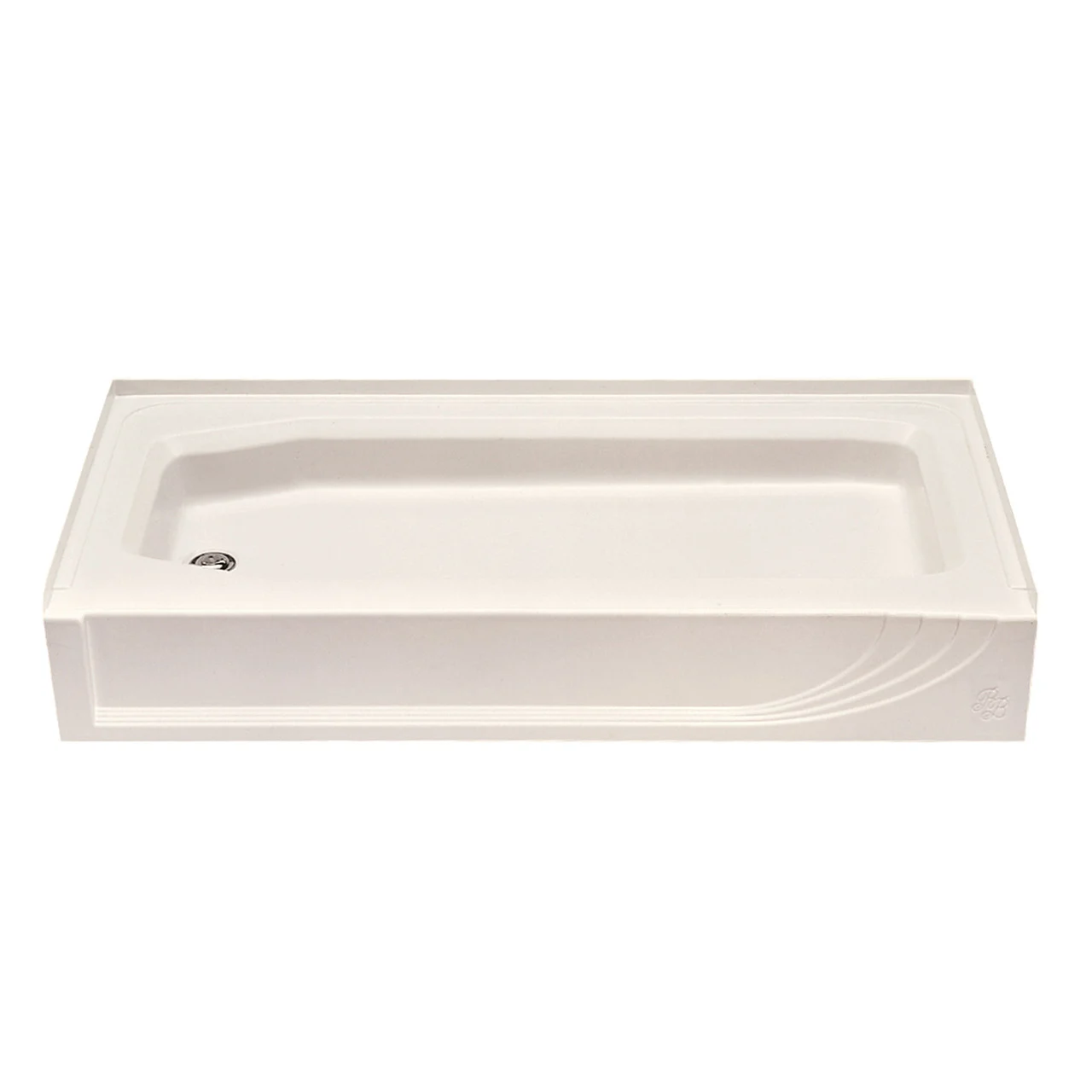 Kinro BBC-5428 LH-SPK ABS Shower Pan - Left Hand, Almond - BBC5428LSPK