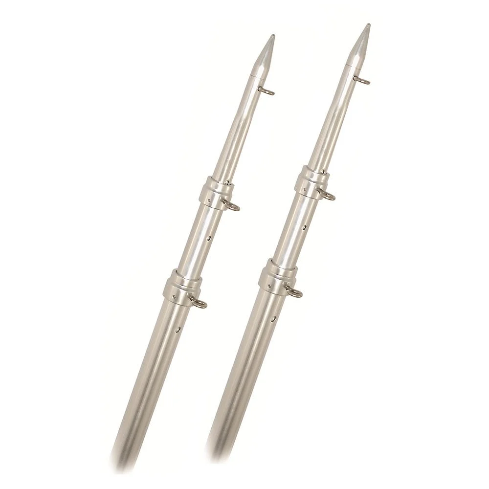 Rupp Marine Rupp Top Gun Telescoping Outrigger Poles - Aluminum/Silver - 15'