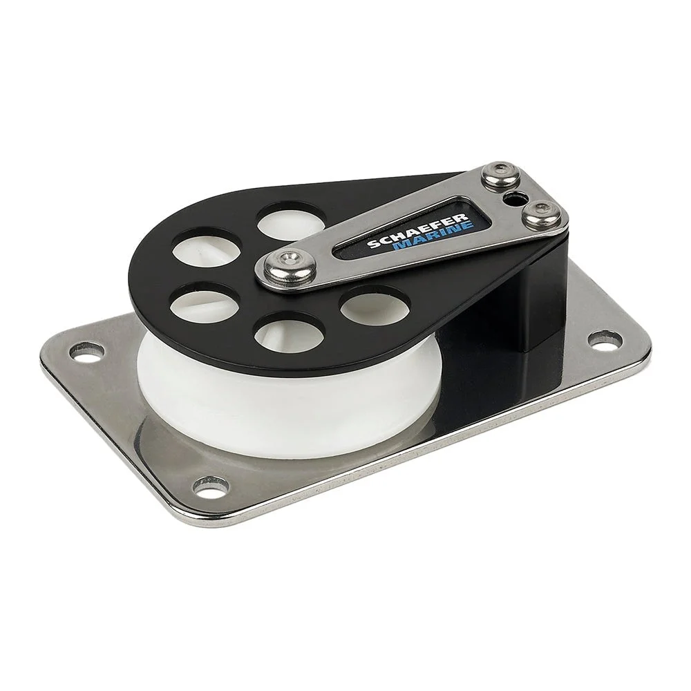 Schaefer Marine Schaefer Series 7 Flat Base/Aluminum Cheek/Delrin Sheave