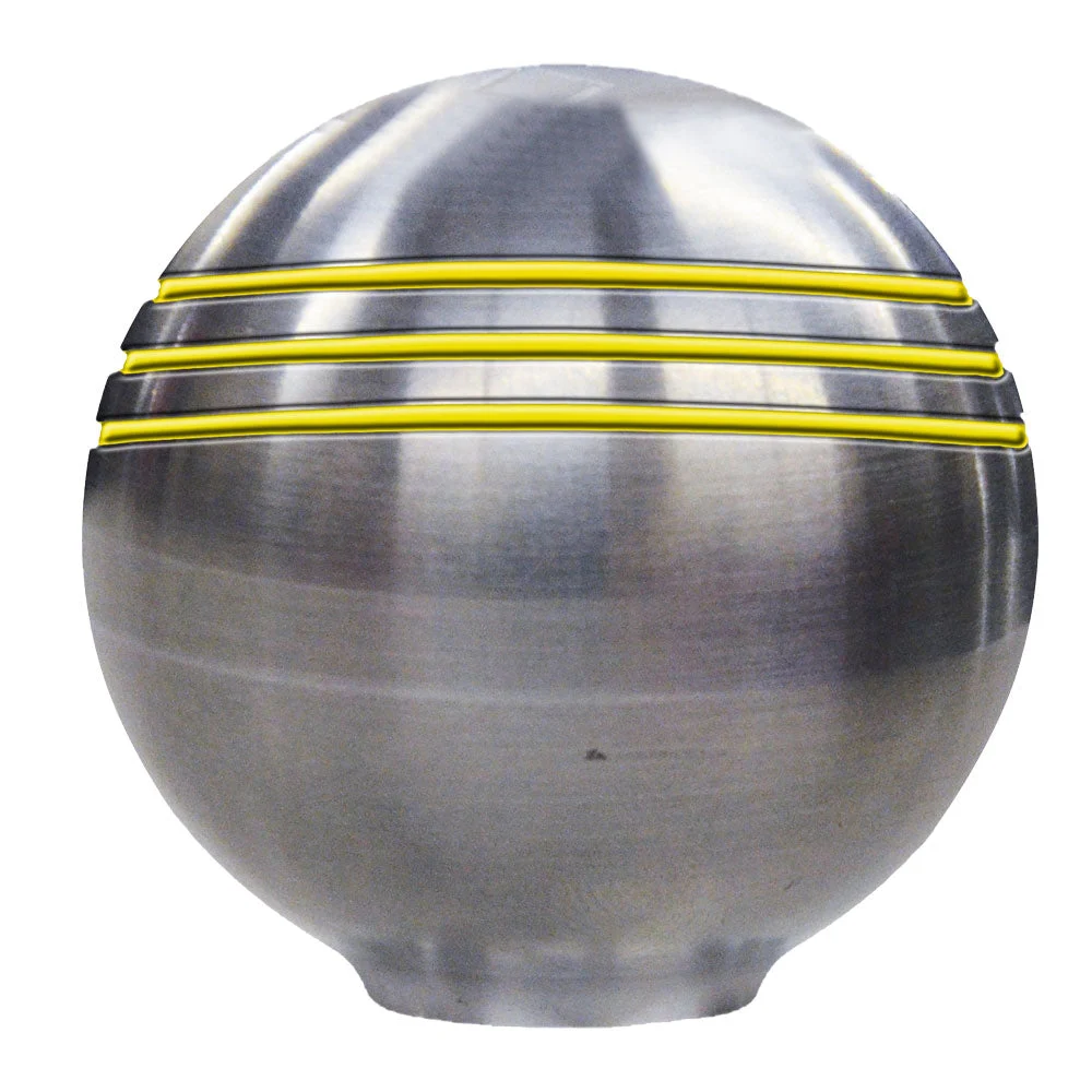Schmitt & Ongaro Throttle Knob - 1-â…ž" - Gold Grooves