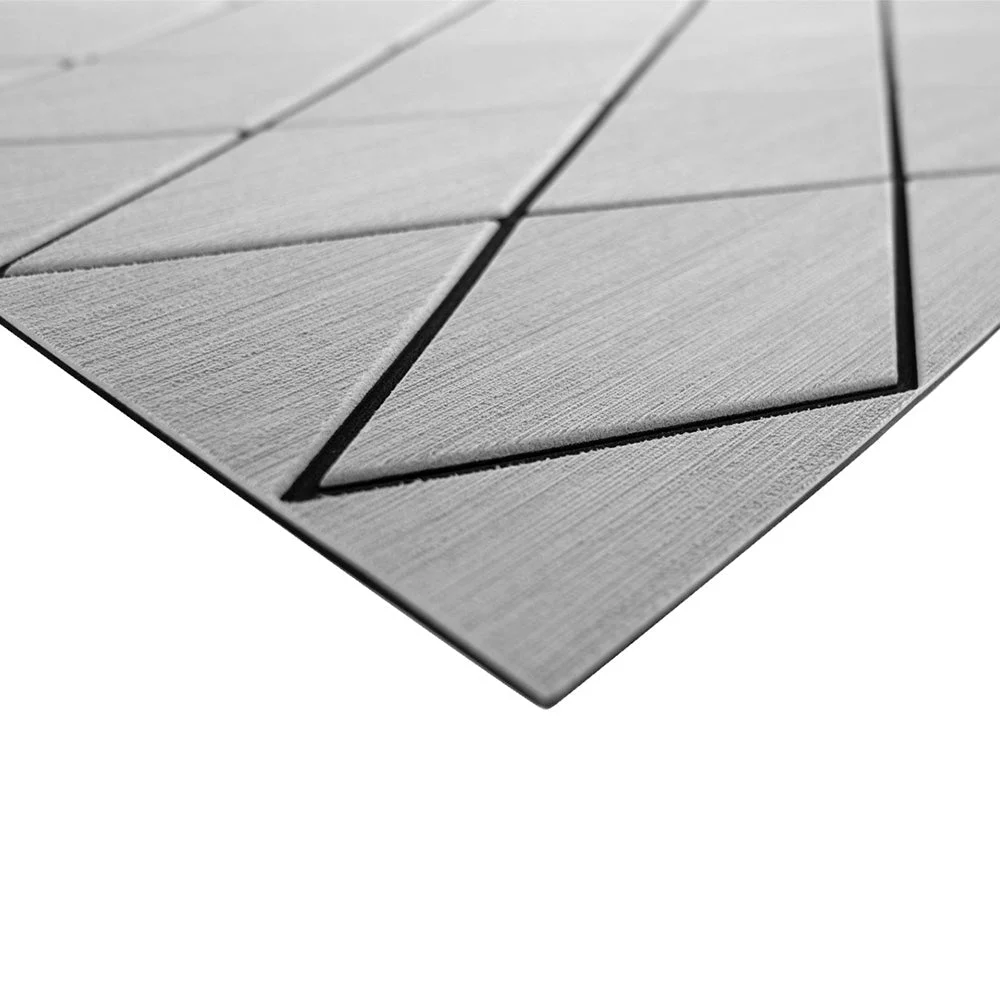 SeaDek 40" x 80" 6mm Two Color Diamond Full Sheet - Brushed Texture - Storm Grey/Black (1016mm x 2032m – Marine Boat Replacement Part