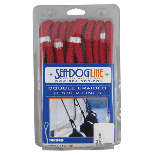 Sea-Dog Line Double Braided Fnd Line3/8X6'Rd Pr/Pk 302110006Rd1