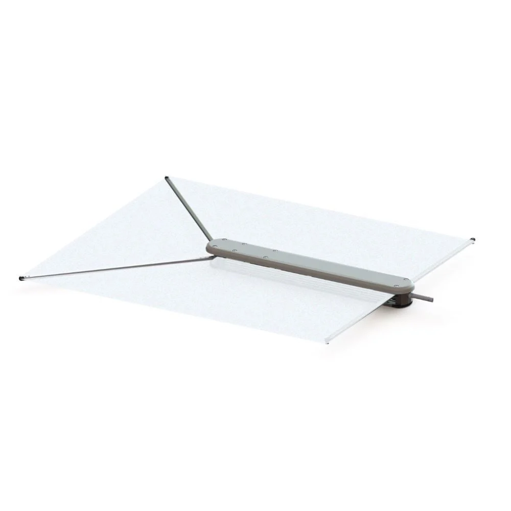 Taco Metals Shade Fin White W/ Bag & Fixed Rod – Marine Boat Replacement Part