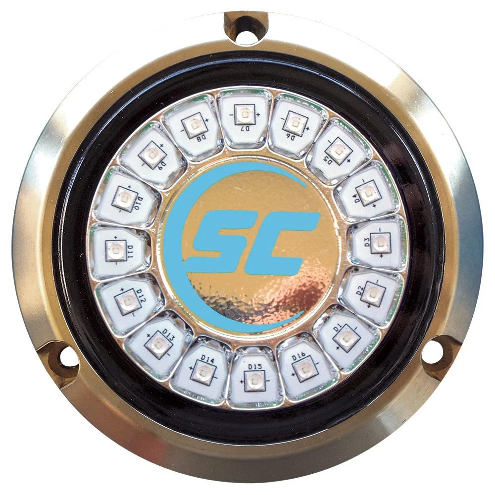 Shadow-Caster LED Lighting Shadow-Caster Bimini Blue Single Color Underwater Light - 16 LEDs - Bronze – Marine Electrical Replacement Part