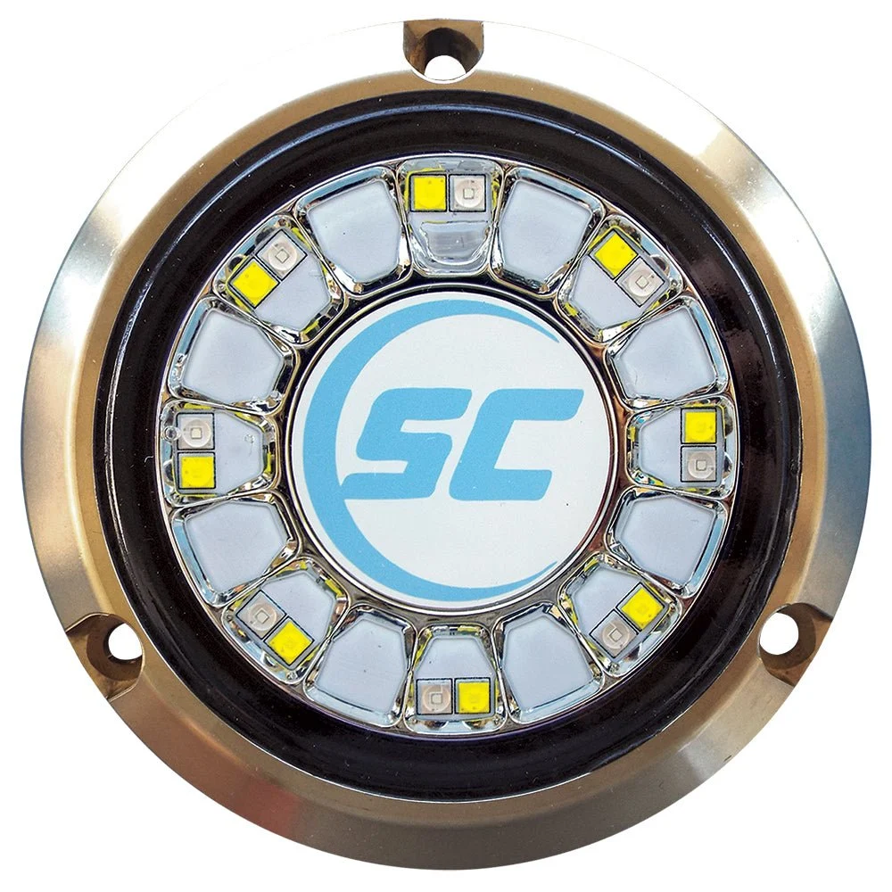 Shadow-Caster LED Lighting Shadow-Caster Blue/White Color Changing Underwater Light - 16 LEDs - Bronze – Marine Electrical Replacement Part