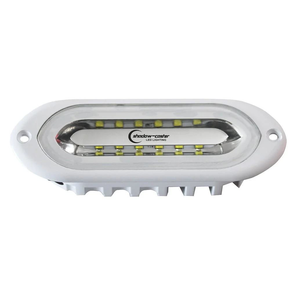 Shadow-Caster LED Lighting Shadow-Caster SCM-SL Series Flush Mount Spreader Light - White Housing - White/Blue/Red – Marine Electrical Replacement Par