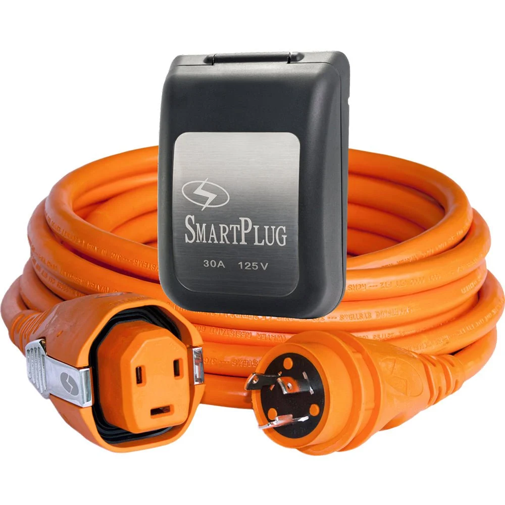 SmartPlug 30 AMP SmartPlug/Twist Type Cordset w/Black Inlet Cover- 50' – Marine Electrical Replacement Part