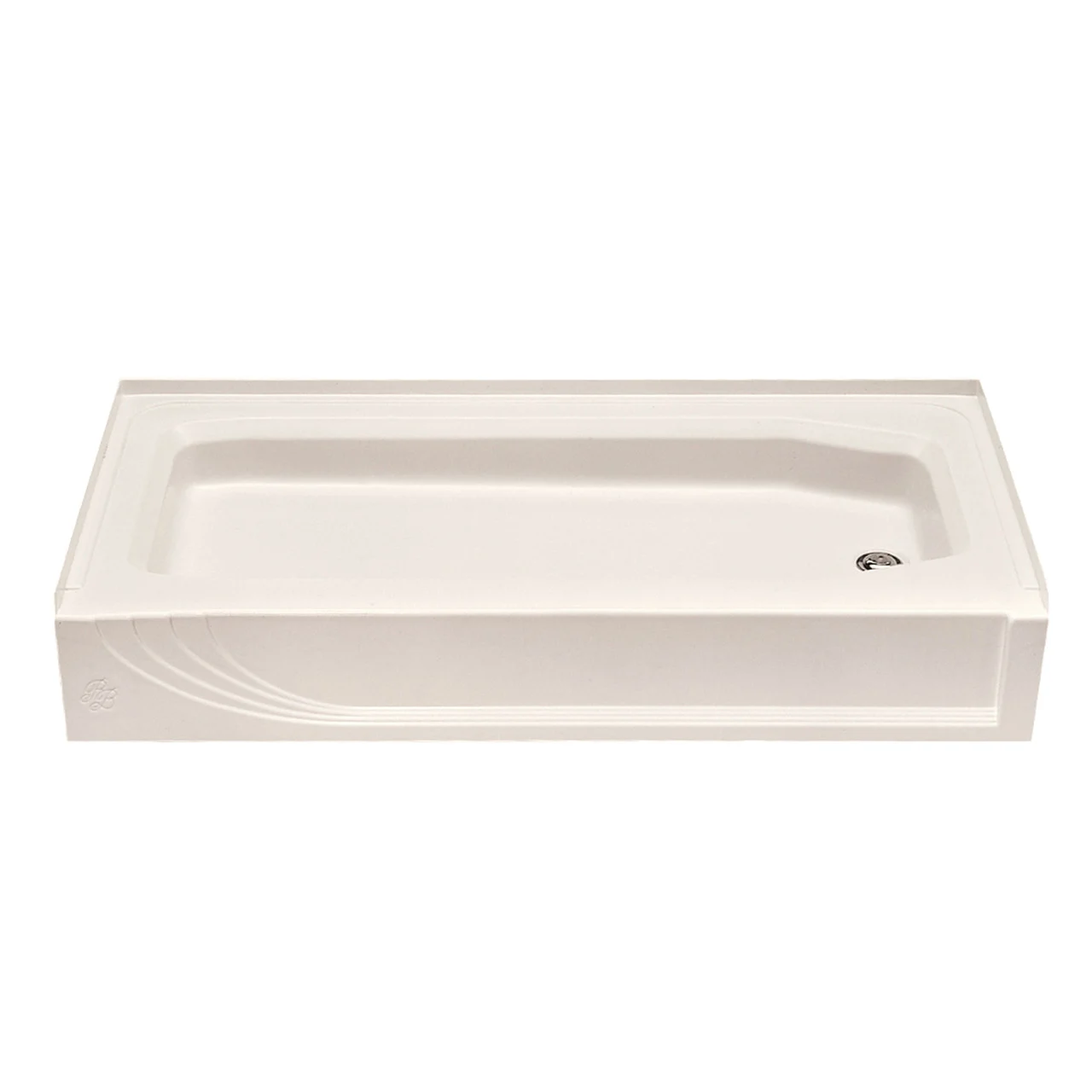Kinro BBC-5428 RH-SPK ABS Shower Pan - Right Hand, Almond - 209110