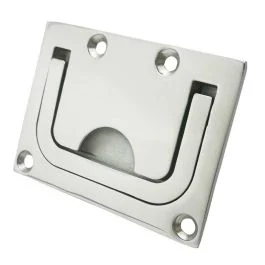Stainless Steel Boat Lift Pull Ring Handle, 56mm x 76mm