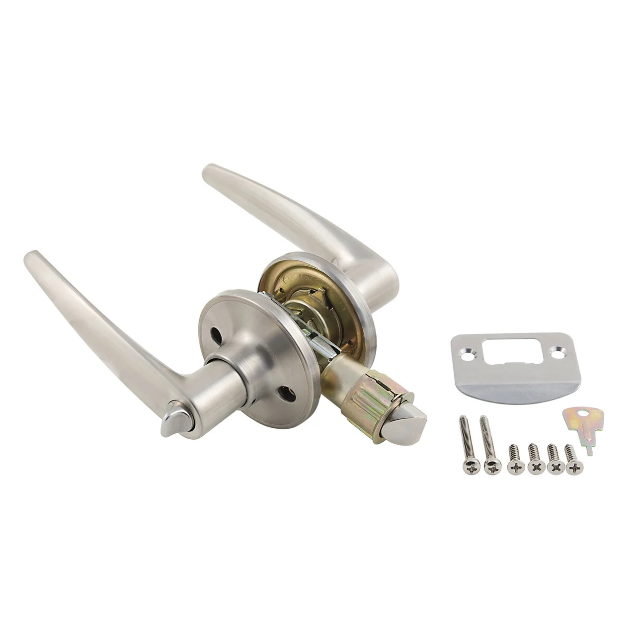 AP Products 013-231-SS Privacy Lock Set - Lever, Stainless Steel - 013-231-SS