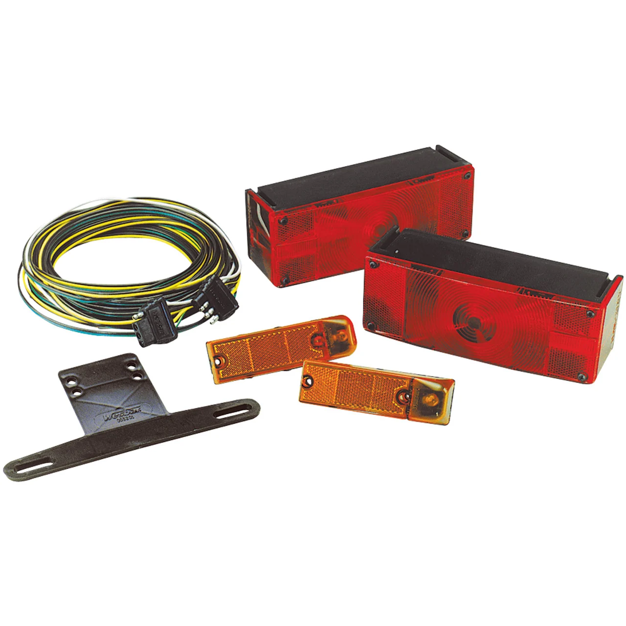 Wesbar 007509 Waterproof Low-Profile Taillight Kit with 25' Harness - 7509