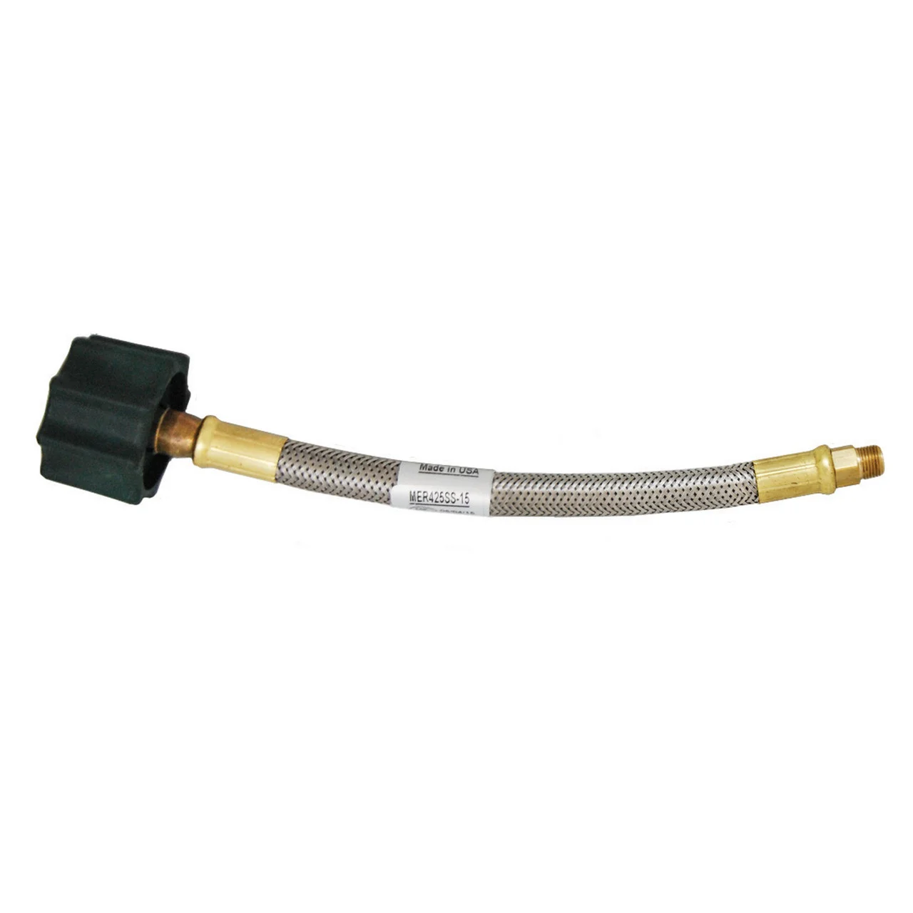 Marshall Excelsior MER425SS-24 Stainless Steel Braided LP Hose - Standard QCC, 24" - MER425SS-24