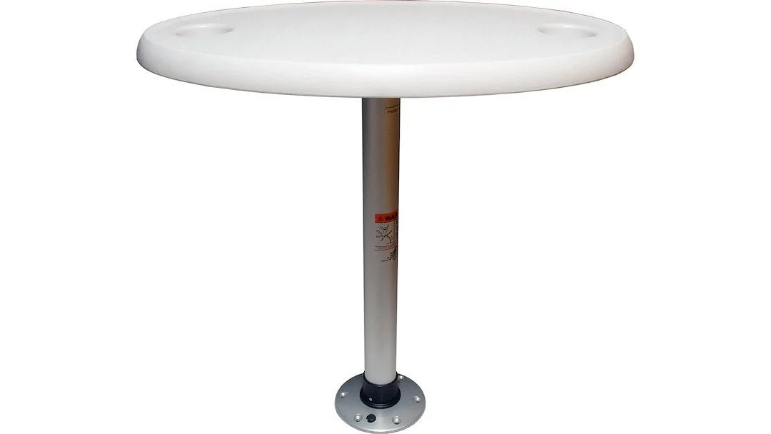Springfield Table Package 18X30 Oval White – Marine Boat Replacement Part