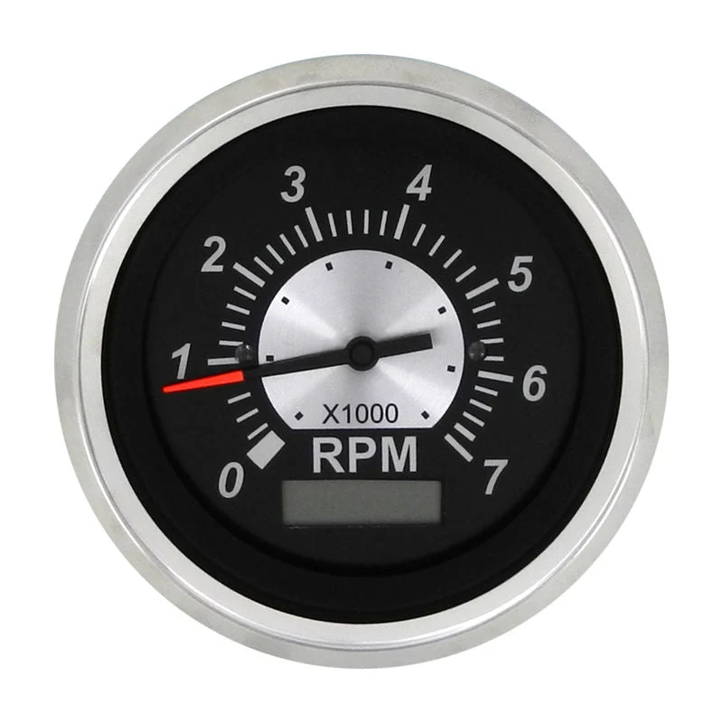 Sierramarine Tach 7K/Hourmeter Black Sterling 3 – Marine Boat Replacement Part