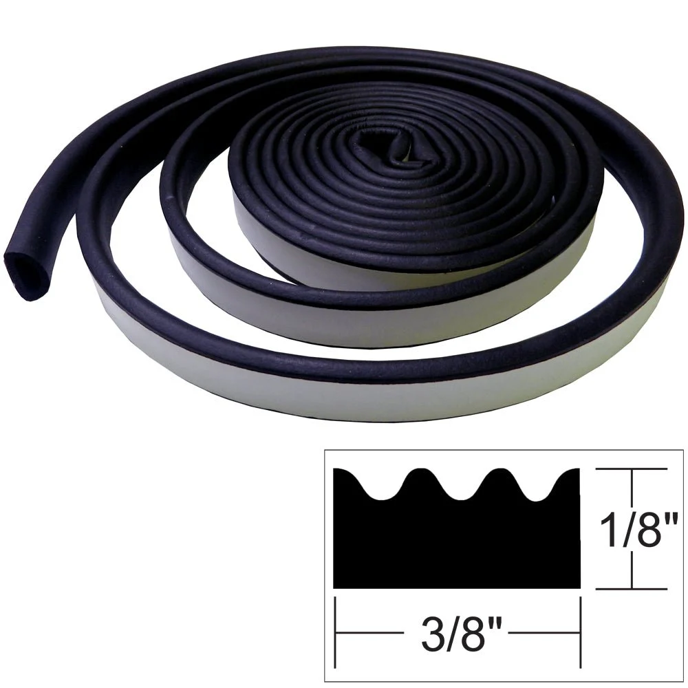 TACO Marine TACO Weather Seal - 10'L x ⅛"H x ⅜"W - Black