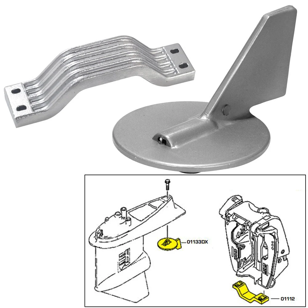 Tecnoseal 150-200hp Anode Kit - Yamaha 150-200HP - Aluminum – Marine Boat Replacement Part