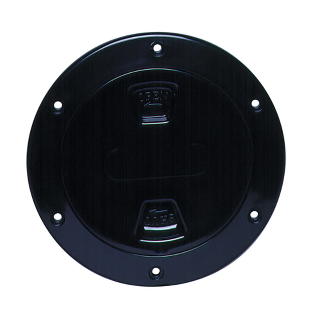 Beckson DP60-B Screw-Out Deck Plate - 6", Black - DP60-B