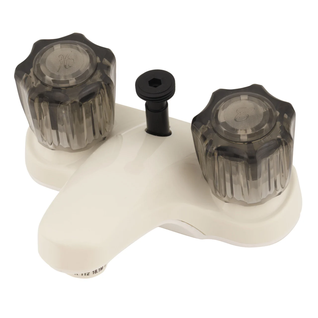 Empire Brass U-YCJW73B RV Non-Metallic Bathroom Diverter With Smoked Crystal Handles 4" - Biscuit - U-YCJW73B
