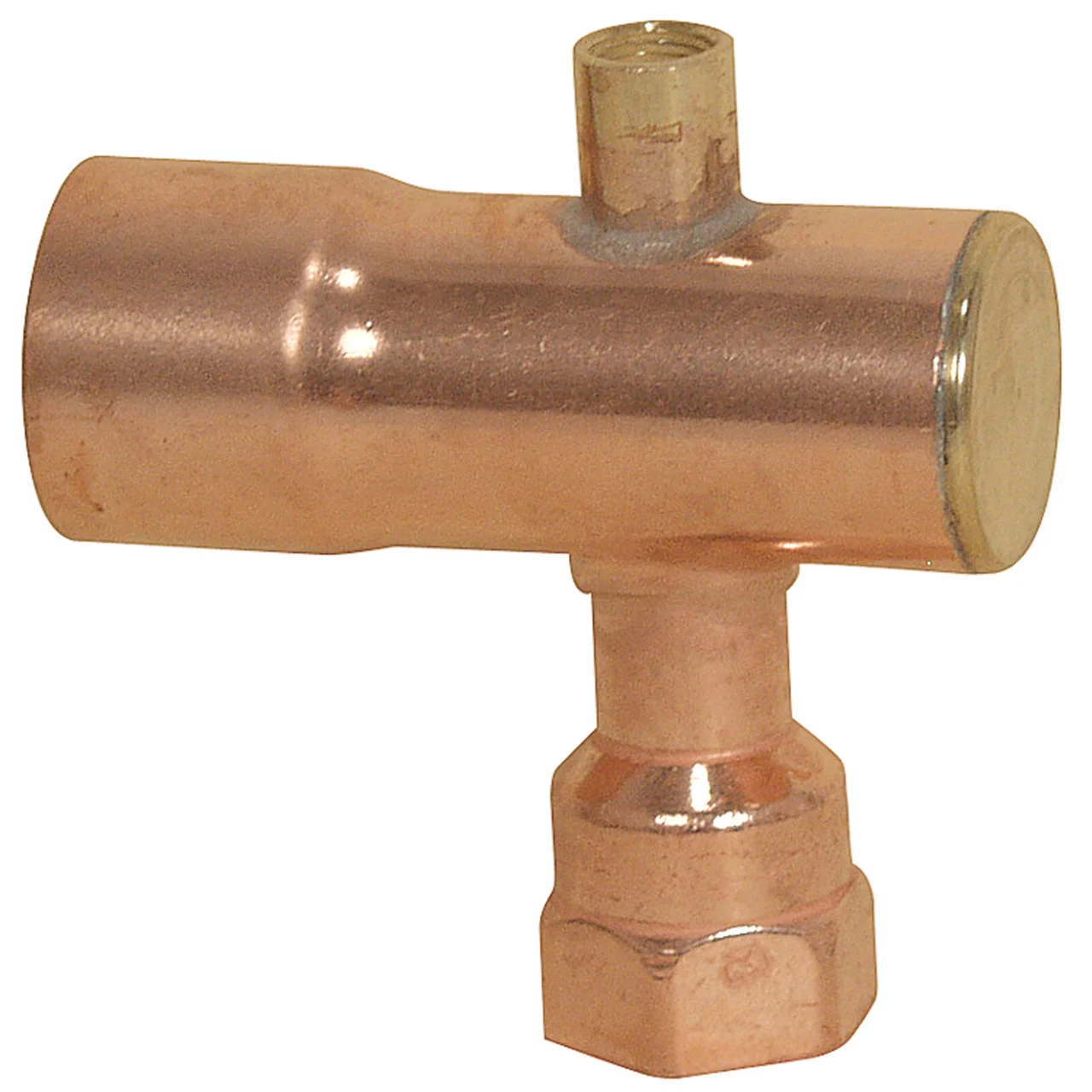 Willow Springs ECVD100 Manifold End Cap with 1/8" Vent Tap and 1/2" FIP - 1" - ECVD100