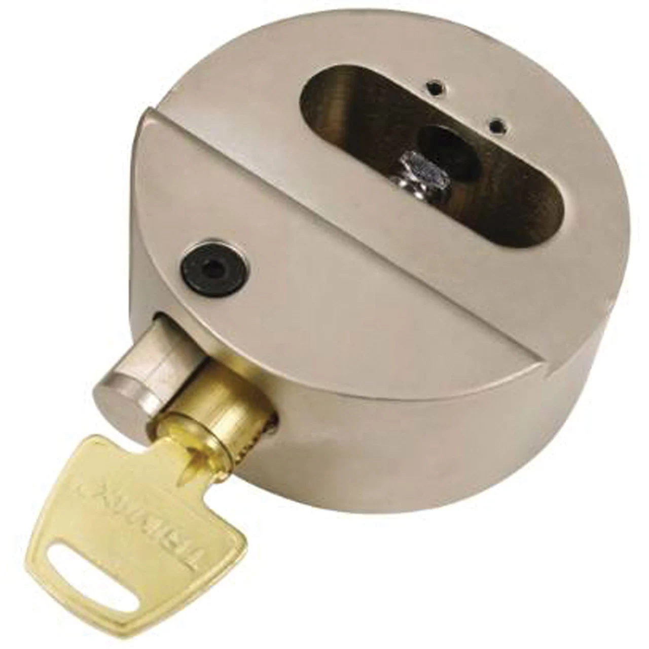 Trimax THPXL Universal Hockey Puck Internal Shackle Door Lock (Re-Keyable) - Single Pack - THPXL