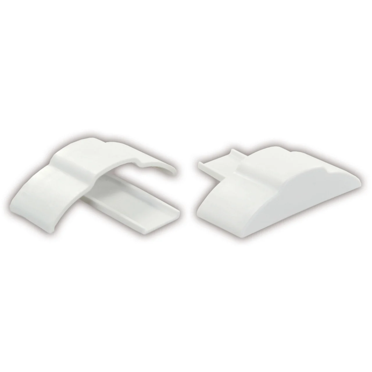 JR Products 49635 Full Extrusion End Cap Set - 3/4" x 1-7/8" x 3/8" - 49635
