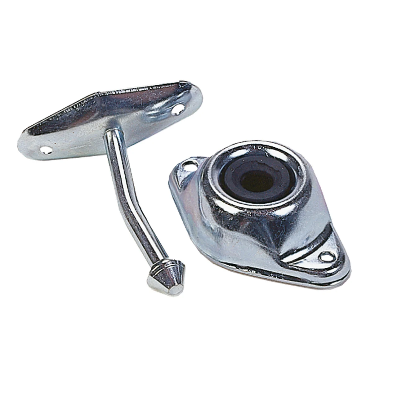 JR Products 10345 Spring-Loaded Door Holder - 4" - 10345