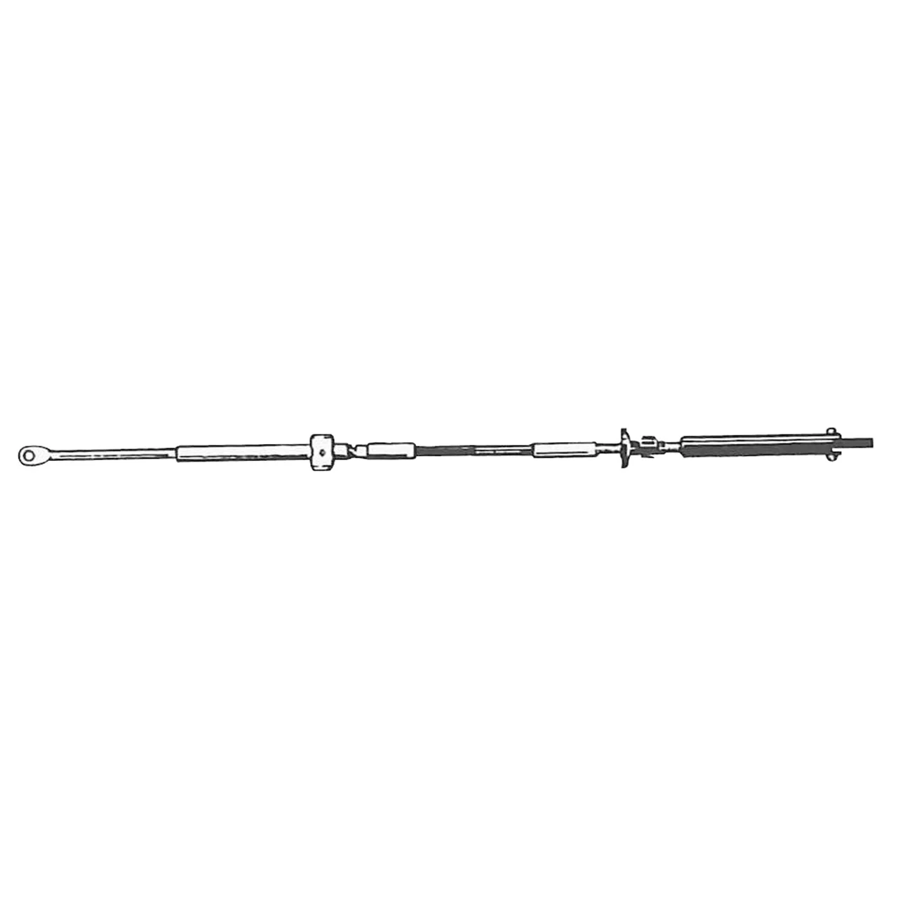 Uflex C14X12 BRP/Evinrude Engine Control Cables - 12' - C14X12