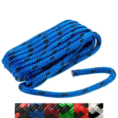 Seachoice Double Braided MFP Dock Line with Tracer - 3/8" x 15'