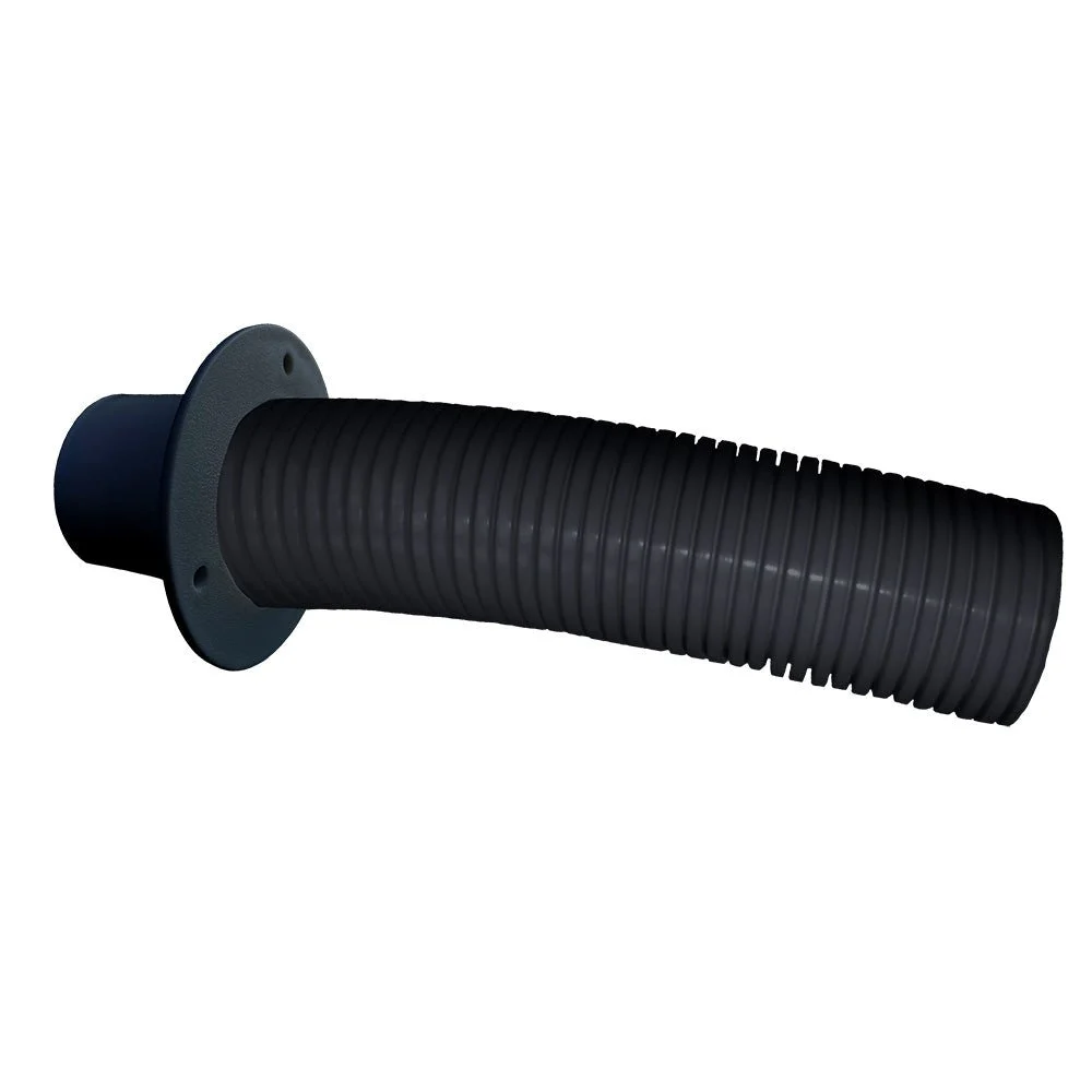 Trident Marine Outboard 4' Black Stern Flex Hose w/Transom Flange